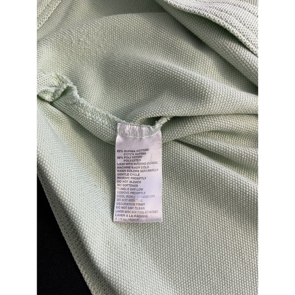 Tommy Bahama Large Adult Polo Shirt Green Short Sleeve Golf Tropical Logo Mens - Picture 6 of 9